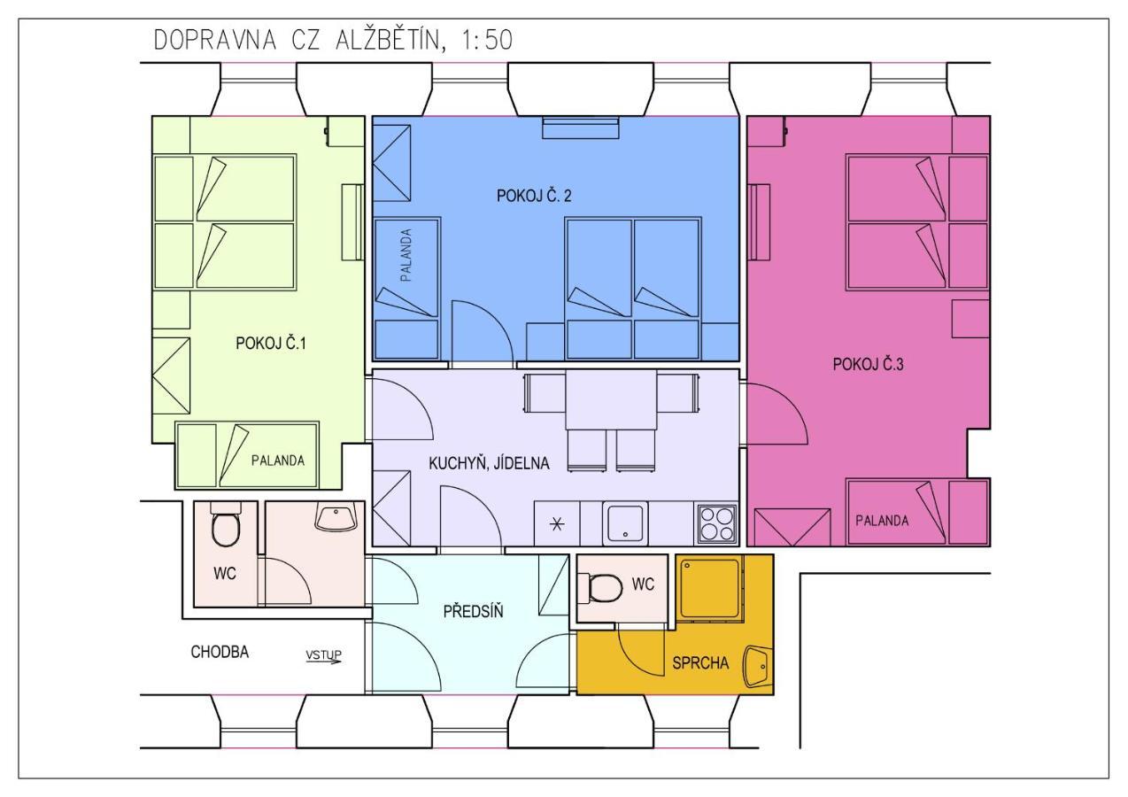 Aparthotel Dopravna Alžbětín Železná Ruda Exterior foto